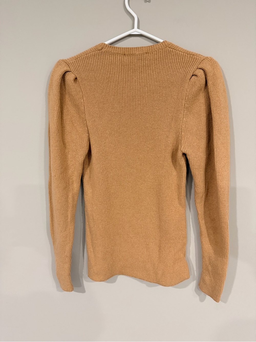 Maje Ribbed Sweater with Puffed Shoulders - Picture 6 of 8